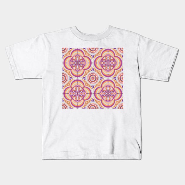 Oriental pattern Kids T-Shirt by kallyfactory